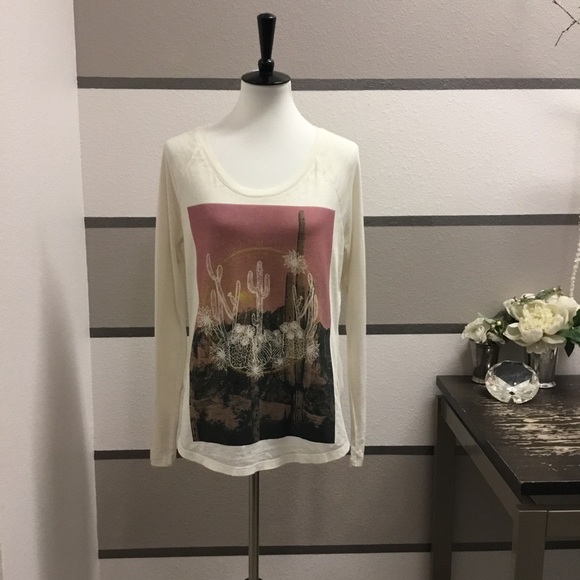 Bell Du Jour Tops - Bell Du Jour Metallic Cactus Tee